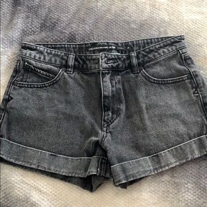 Black Volcom Jean shorts